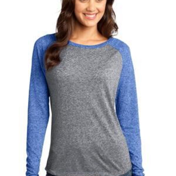 Juniors Microburn ® Long Sleeve Raglan Tee Thumbnail
