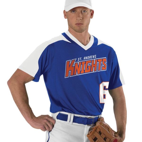 SEW N STITCHES - ALLESON ATHLETIC V-Neck Baseball Jersey Thumbnail