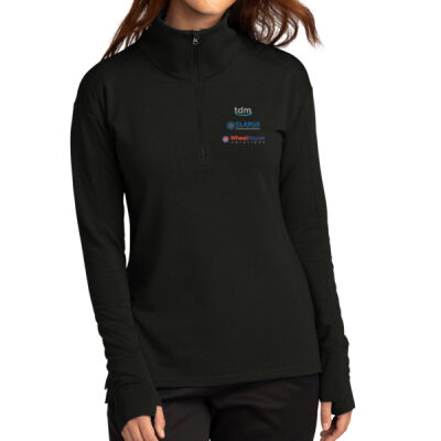 TDM - SPORT TEK -Ladies Sport Wick ® Flex Fleece 1/4 Zip 2 Thumbnail